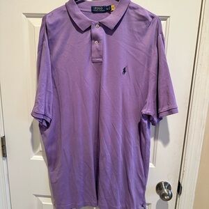 Polo Ralph Lauren Men’s Lavender Polo Shirt XL Cotton